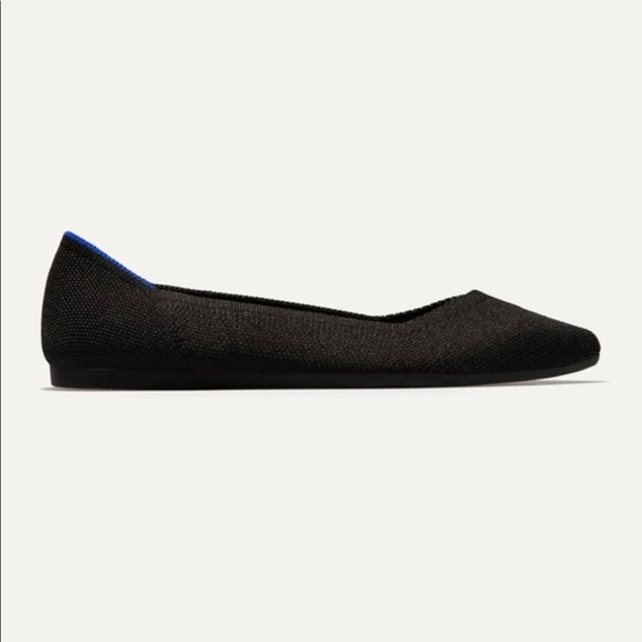 Rothy’s The Point Flat in Classic Black Solid Size 8.5 - Picture 10 of 16